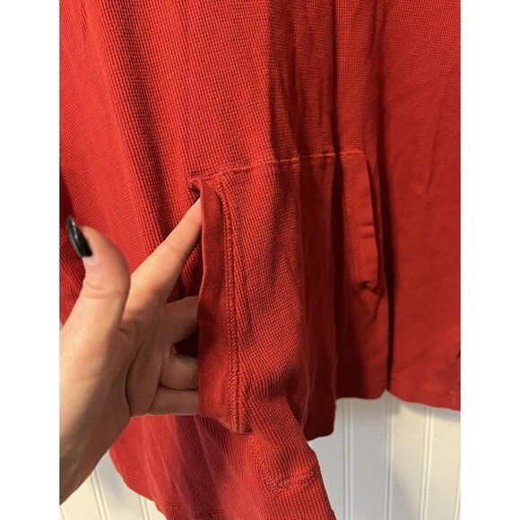 Lauren Ralph Lauren Active Sweater Women Size Measured Red Embroidred 1/4 Zip - Picture 9 of 10